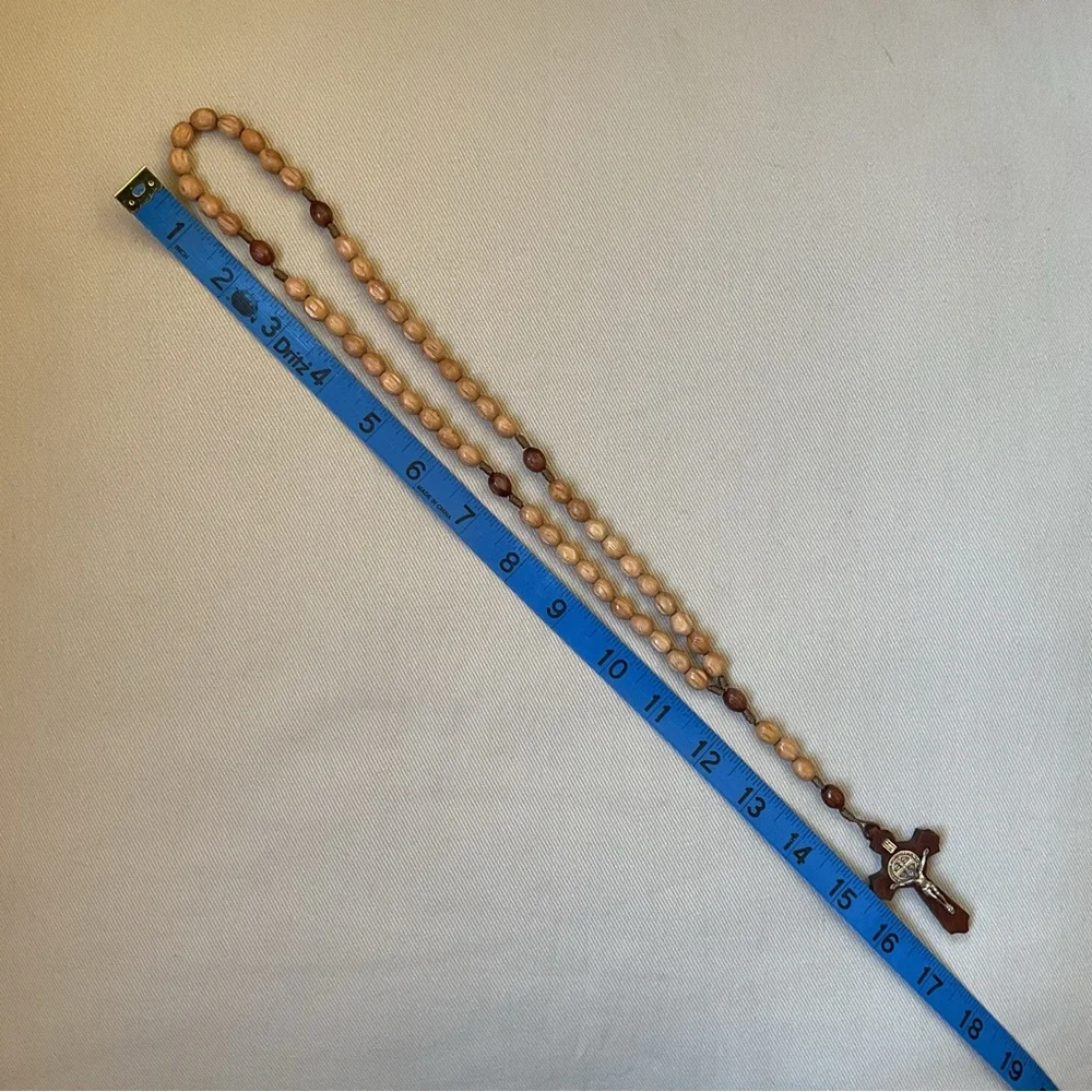 Rosary Medugorje Catholic Wooden Beads - Picture 4 of 4